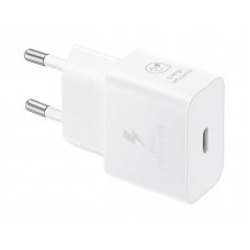 Мережевий зарядний пристрій Samsung EP-T2510XWEGEU White, 25W + кабель USB Type-C