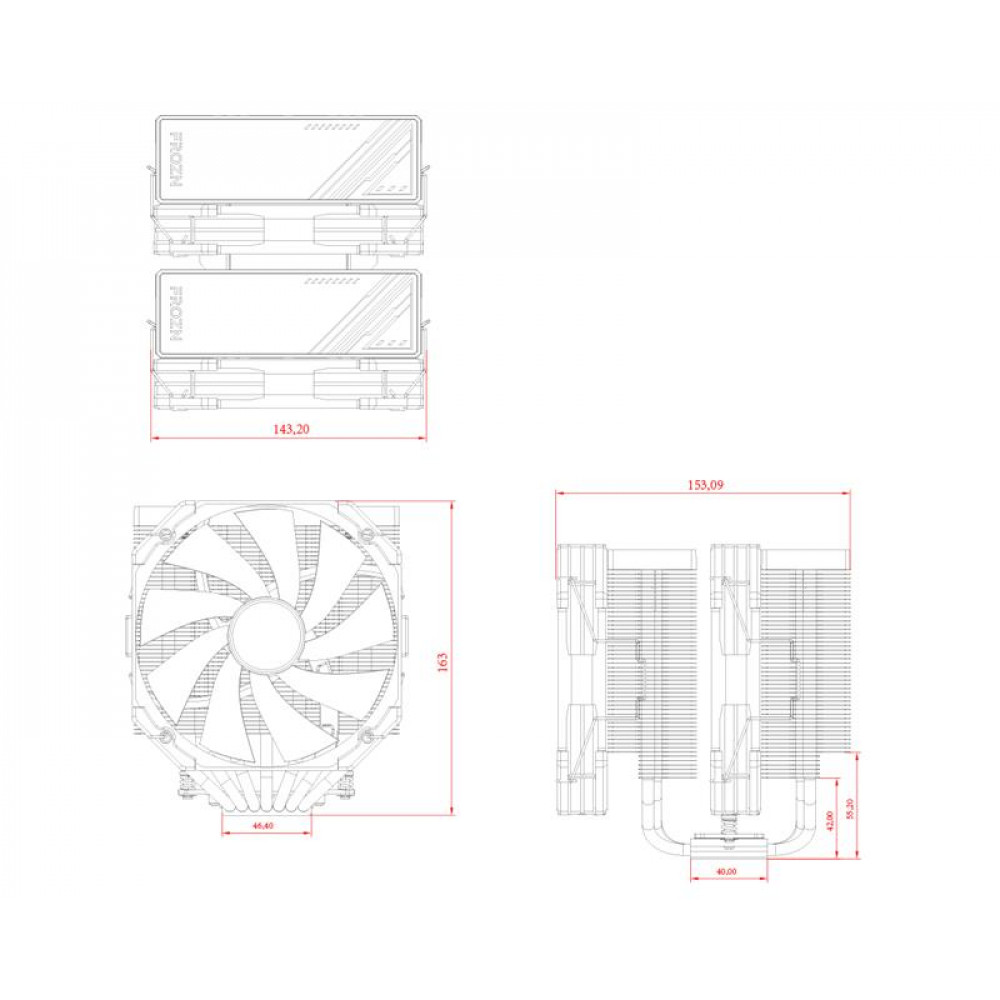 Кулер процесорний ID-Cooling Frozn A720 Black