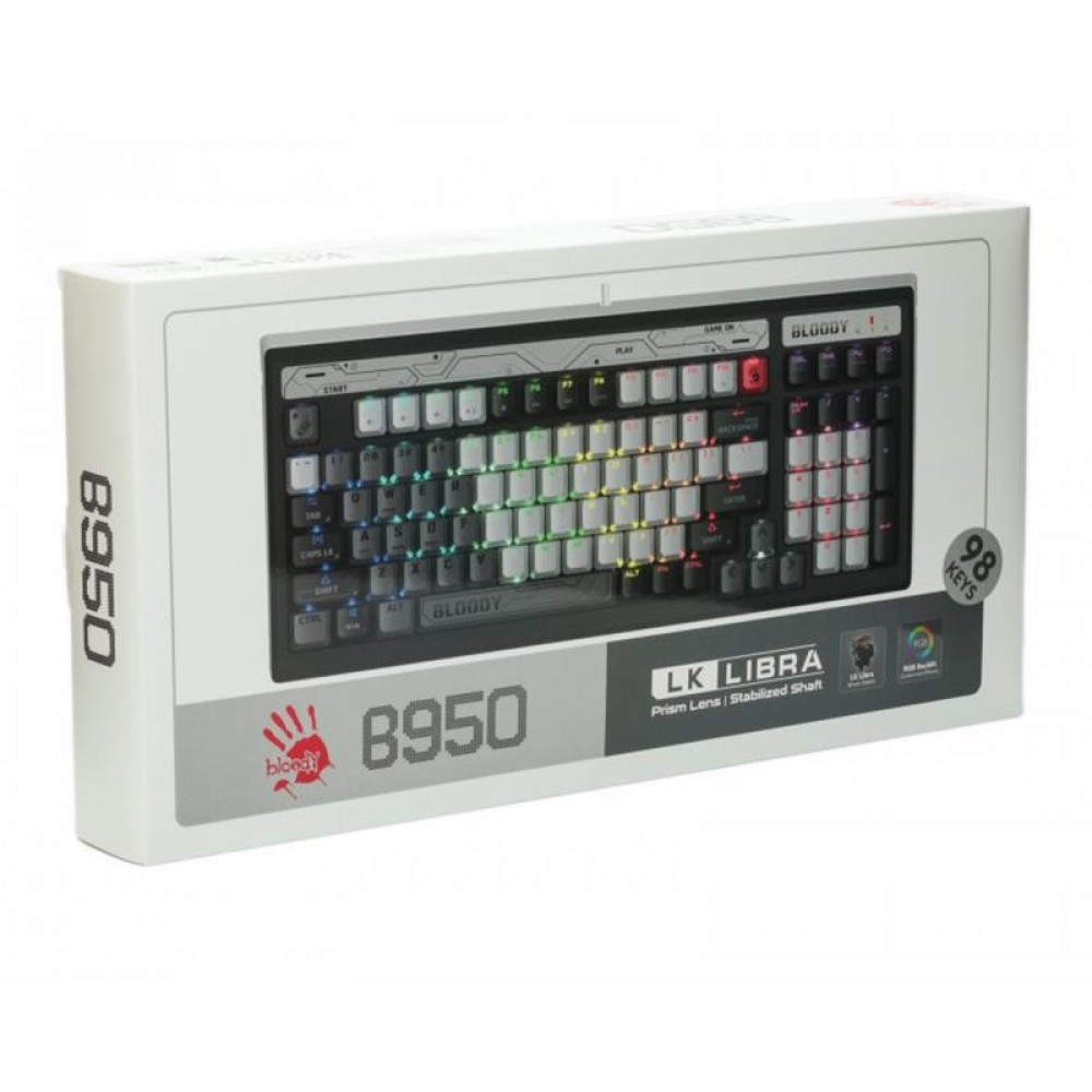 Клавіатура Bloody B950 RGB Warrior Grey
