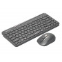 Комплект (клавіатура, миша) бездротовий A4Tech Fstyler FG3200 Air Grey