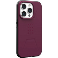 Чохол-накладка Urban Armor Gear Civilian Magsafe для Apple iPhone 15 Pro Max Bordeaux (114295119049)