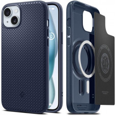 Чохол-накладка Spigen Mag Armor MagFit для Apple iPhone 15 Navy Blue (ACS06816)