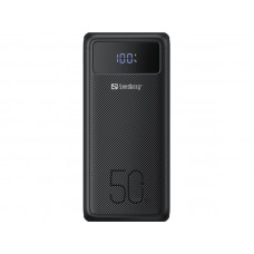 Універсальна мобільна батарея Sandberg Powerbank 50000mAh, USB-C PD 130W, Black (420-75) Універсальна мобільна батарея Sandberg Powerbank 50000mAh, USB-C PD 130W, Black (420-75)