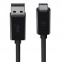 Кабель Belkin USB - USB Type-C (M/M), 1 м Black OEM (F2CU029bt1M-BLK)_OEM