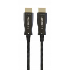 Кабель Cablexpert HDMI - HDMI V 2.0 (M/M), з позолоченими контактами, 15 м, чорний (CCBP-HDMI-AOC-15M)