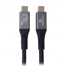 Кабель Cablexpert USB Type-C - USB Type-C (M/М), 100 Вт, 1.5 м, чорний (CCBP-USB3-CMCM100-1.5M)