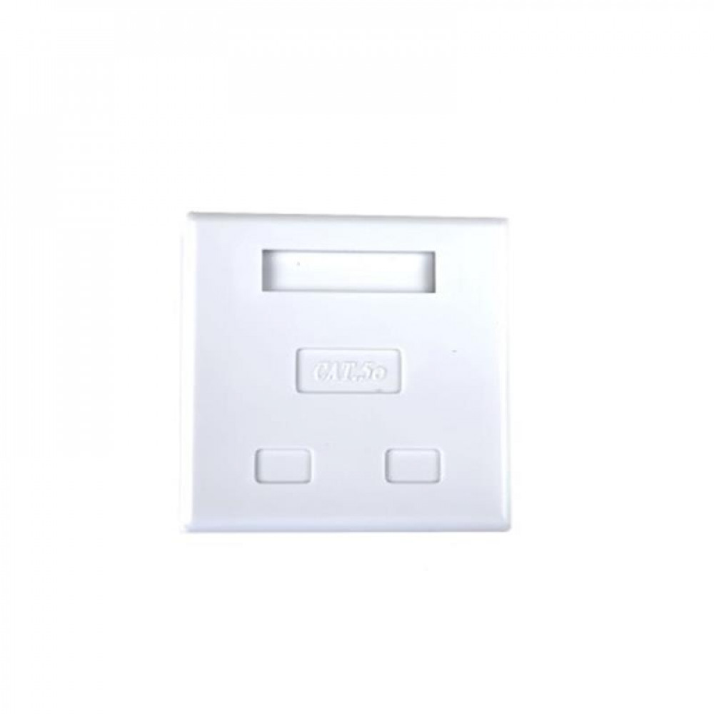 Розетка EServer (WT-2015A) 2хRJ-45, Cat5Е, зовнішня, білий