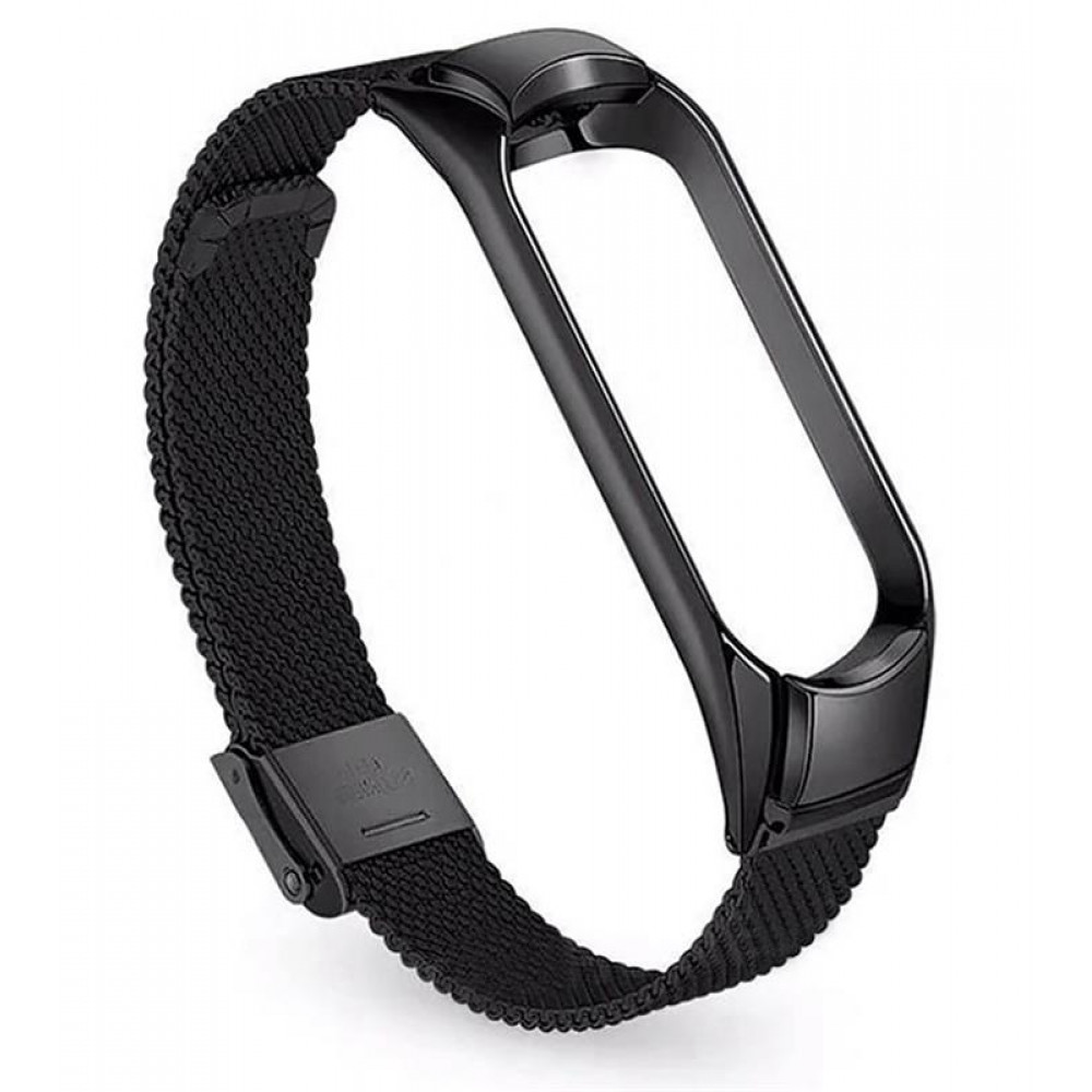 Ремінець BeCover Metal для Xiaomi Mi Smart Band 5/Mi Smart Band 6 Black (705146)