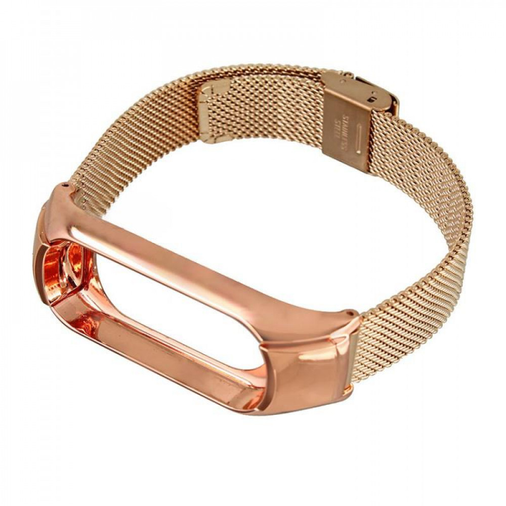 Ремінець BeCover Metal для Xiaomi Mi Smart Band 5/Mi Smart Band 6 Rose Gold (705149)