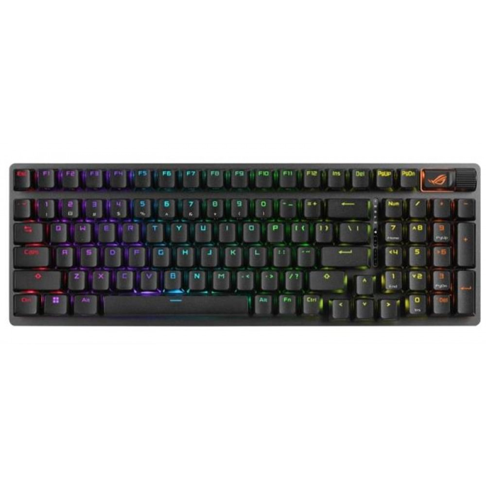 Клавіатура бездротова Asus ROG Strix Scope II 96 RGB NX Wireless Black (90MP037A-BKUA01) 
