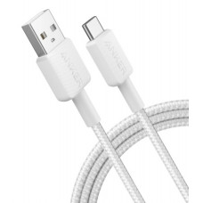 Кабель Anker 322 USB-A - USB-C, 0.9м, White (A81H5H21/A81H5G21)