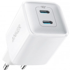 Мережевий зарядний пристрій Anker PowerPort 521 Nano Pro White, 40 W, 2хUSB Type-C (A2038G21) Мережевий зарядний пристрій Anker PowerPort 521 Nano Pro White, 40 W, 2хUSB Type-C (A2038G21)