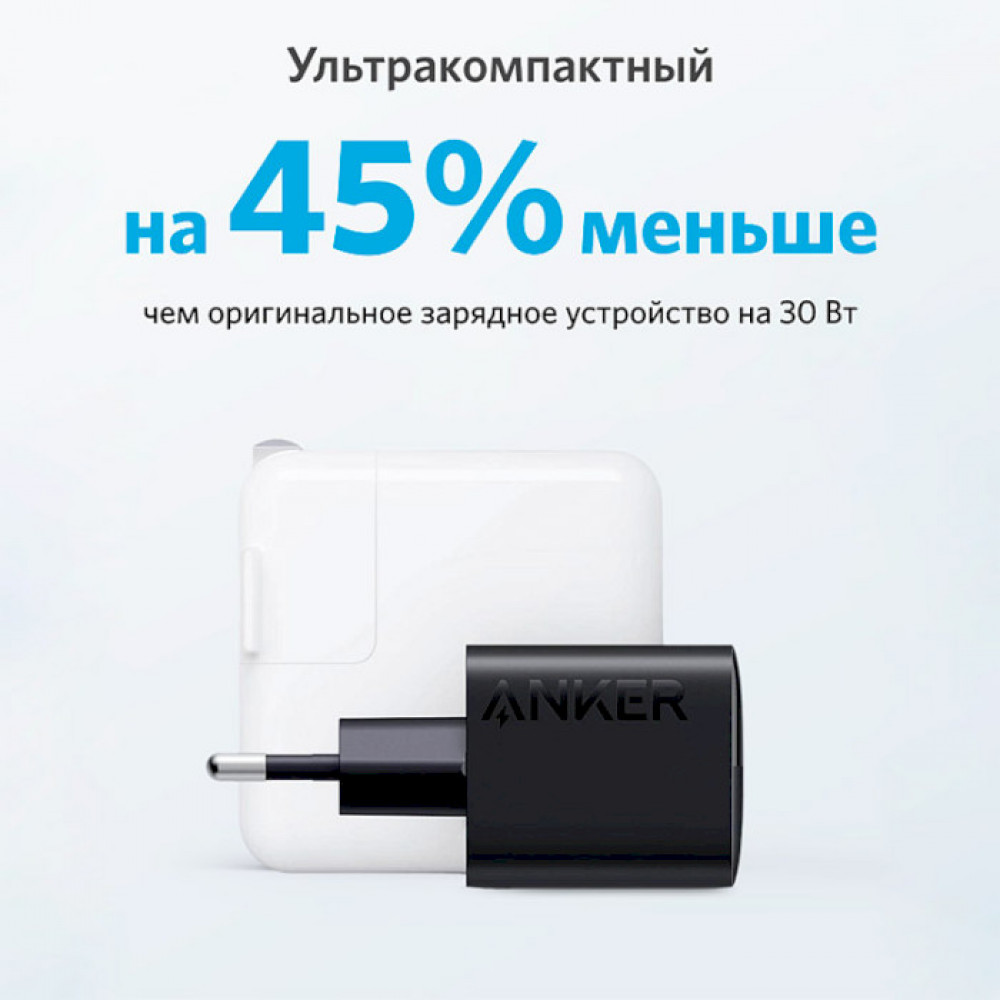 Мережевий зарядний пристрій Anker PowerPort 323 Black (A2331G11)