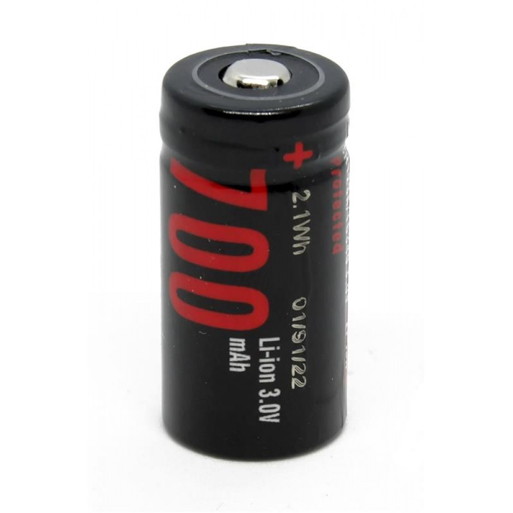 Акумулятор Soshine Protected CR123A/16340 3.0V 700mAh 1шт