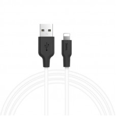 Кабель Hoco X21 Plus Silicone USB - Lightning (M/M), 1 м, Black/White (D25701)