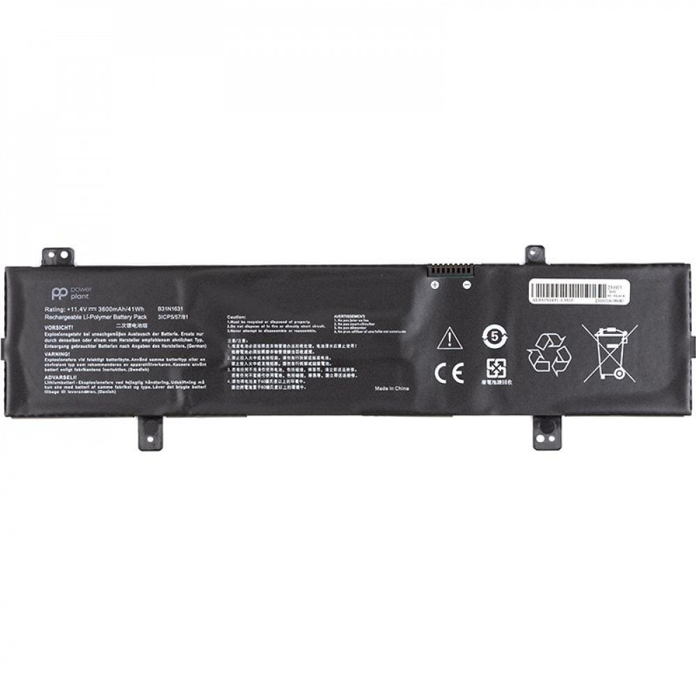 АКБ PowerPlant для ноутбука Asus VivoBook 15 X505BA (B31N1631) 11.4V 3600mAh (NB431809)