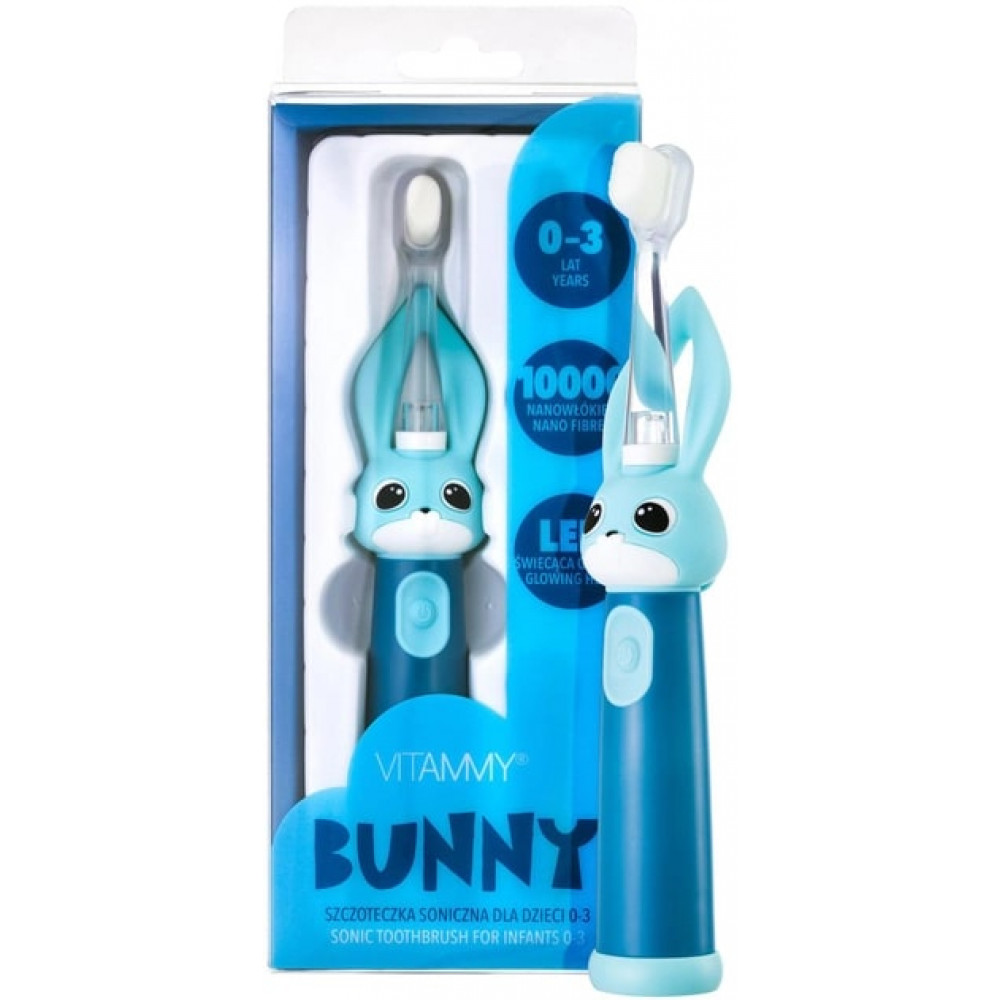 Зубна електрощітка Vitammy Bunny Blue (від 0 - 3 років)
