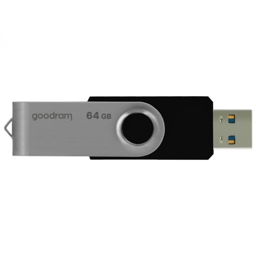 Флеш-накопичувач USB3.2 64GB Goodram UTS3 (Twister) Black (UTS3-0640K0R11)