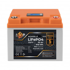 Акумуляторна батарея LogicPower 12V 50 AH (640Wh) LCD Smart BT (BMS 40A/40A) LiFePO4