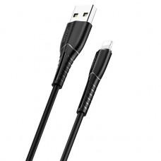Кабель Usams US-SJ364 USB - Lightning (M/M), 1 м, Black (SJ364USB01)