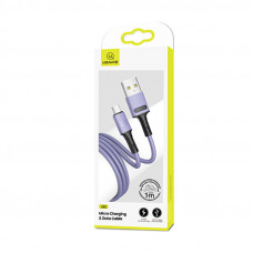 Кабель Usams US-SJ435 USB - Micro USB (M/M), 1 м, Purple (SJ435USB04)