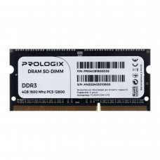 Модуль пам`ятi SO-DIMM DDR3L 4GB/1600 Prologix (PRO4GB1600D3S)