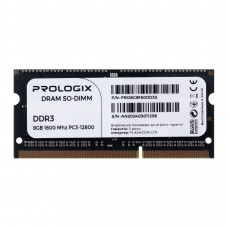 Модуль пам`ятi SO-DIMM DDR3L 8GB/1600 Prologix (PRO8GB1600D3S)