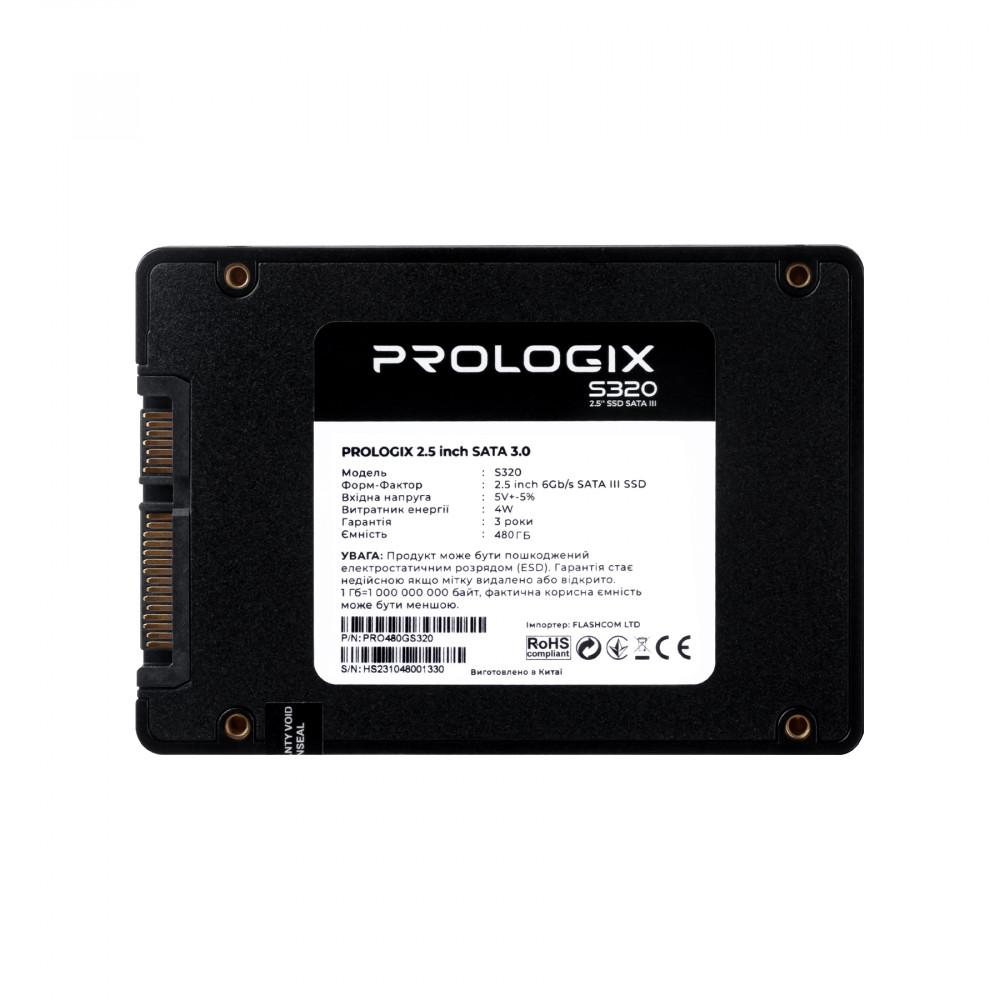 Накопичувач SSD  480GB Prologix S320 2.5
