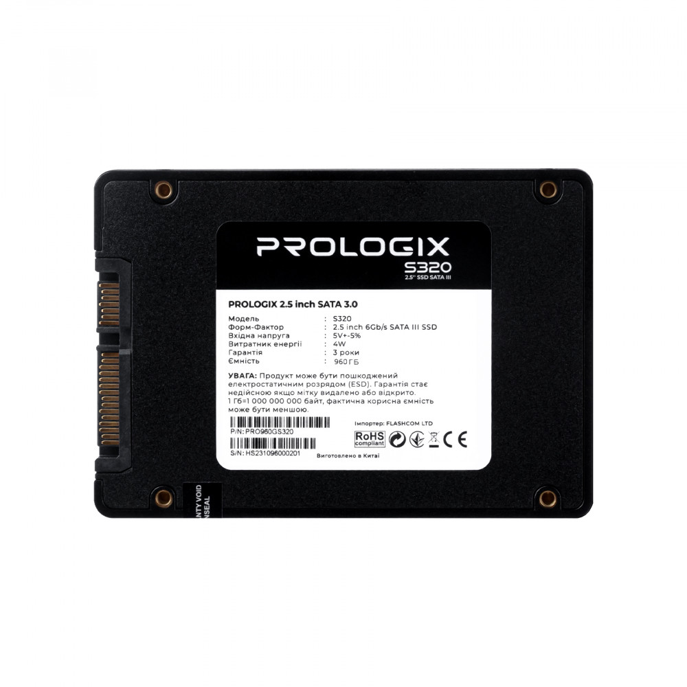 Накопичувач SSD  960GB Prologix S320 2.5