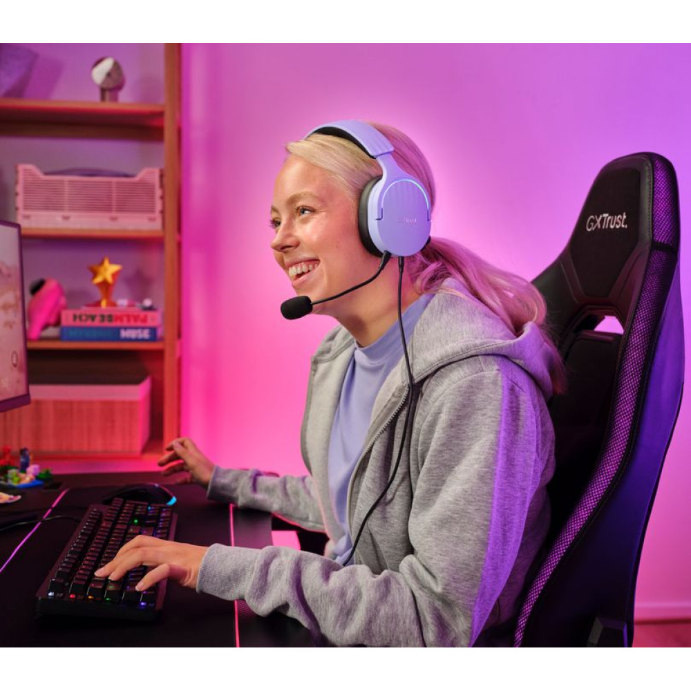 Гарнітура Trust GXT 490 Fayzo Purple (25303)