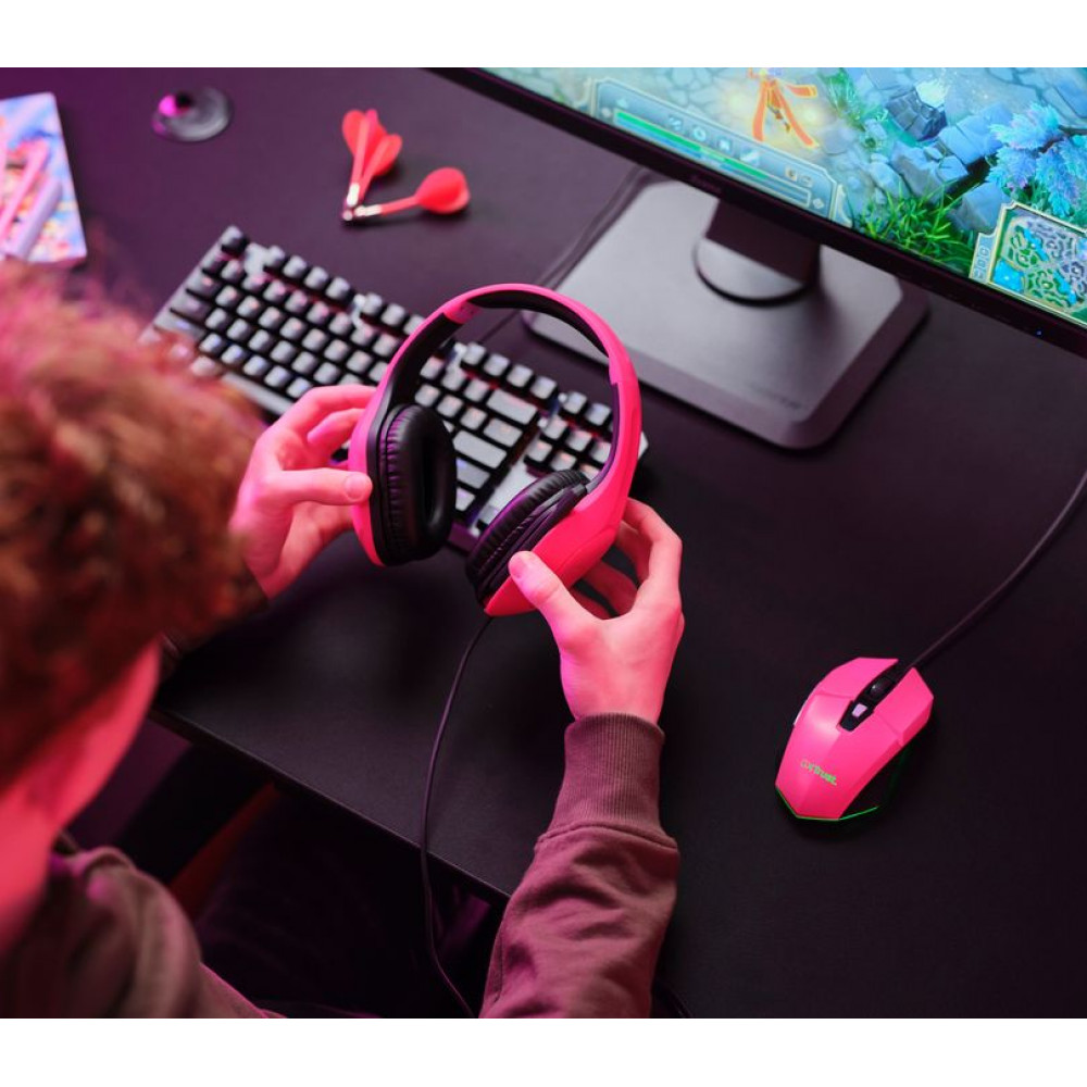 Гарнітура Trust GXT 415 Zirox Pink (24992)