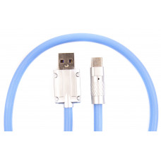 Кабель Dengos USB - USB Type-C (M/M) 1 м Blue (PLS-TC-NS-BLUE)