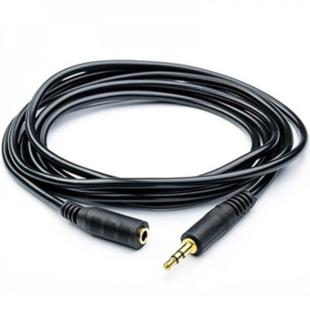 Аудіо-кабель Atcom (16849) mini-jack 3.5мм(M)-mini-jack 3.5мм(F) 5м пакет (Подовжувач)