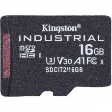 Карта пам`ятi MicroSDHC 16GB UHS-I/U3 Class 10 Kingston Industrial (SDCIT2/16GBSP) Карта пам`ятi MicroSDHC 16GB UHS-I/U3 Class 10 Kingston Industrial (SDCIT2/16GBSP)