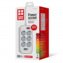 Фільтр живлення ColorWay CW-CHE64PDW 6 розеток, 4USB (Type-C PD20W + 3USB QC3.0) (38W), 2м, White