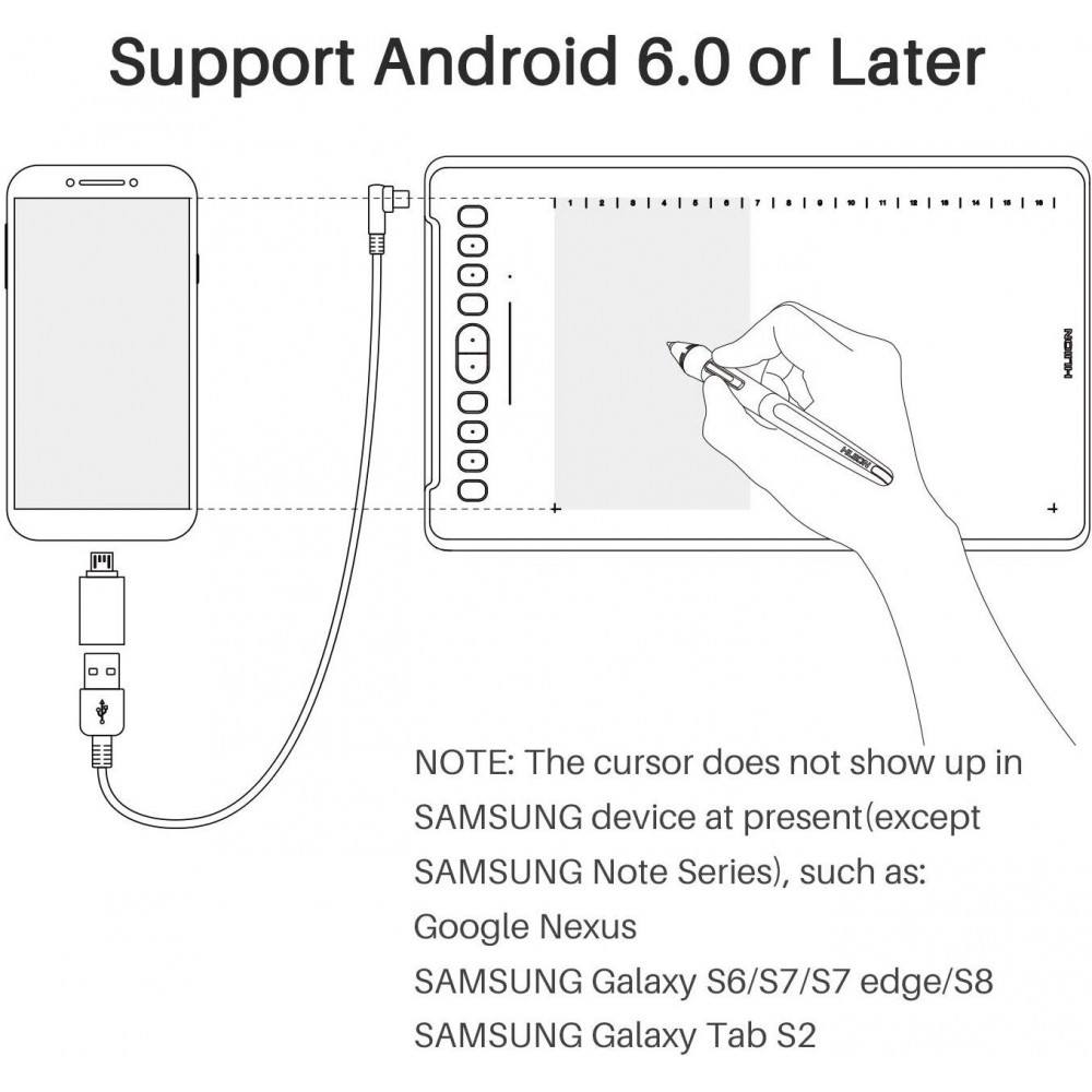 Графічний планшет Huion H1161 + рукавичка