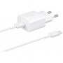 Мережевий зарядний пристрій Samsung EP-T1510X White, 1хUSB Type-C, 15W + кабель USB Type-C (EP-T1510XWEGEU)