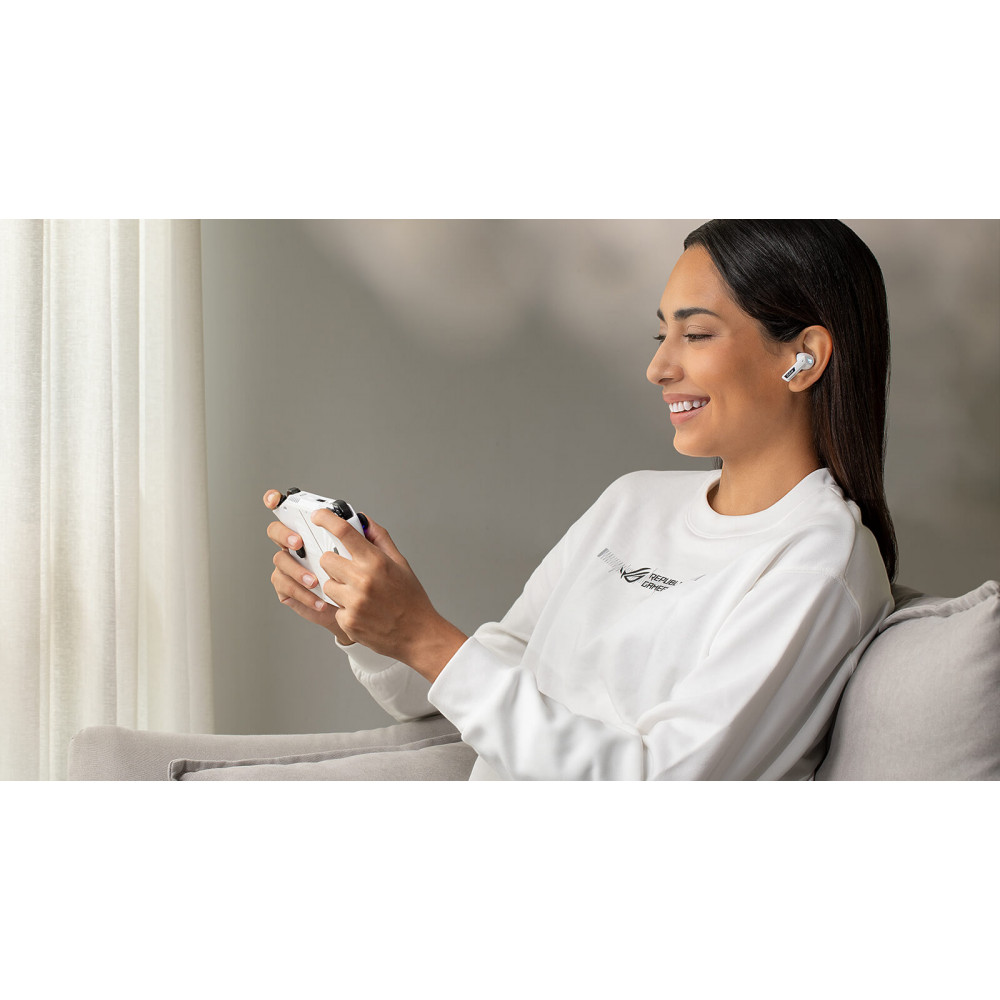 Bluetooth-гарнітура Asus ROG Cetra True Wireless SpeedNova White (90YH03Y0-BTUA10)