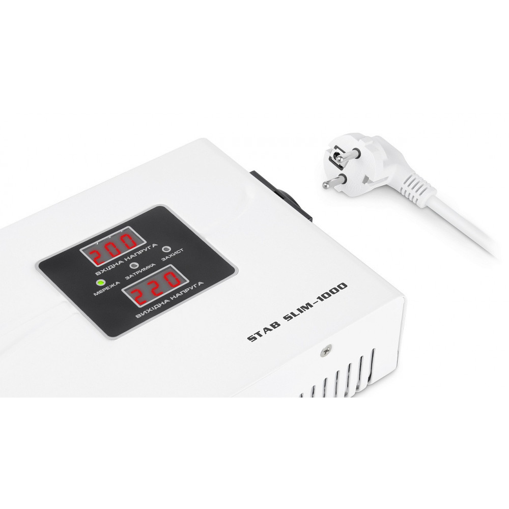 Стабілізатор REAL-EL Stab Slim-1000 White