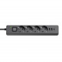 Фільтр живлення ColorWay CW-CHE432PDB 4 розетки, 3USB (2USB-A + 1 TYPE-C) (24W), 2м, Black Фільтр живлення ColorWay CW-CHE432PDB 4 розетки, 3USB (2USB-A + 1 TYPE-C) (24W), 2м, Black