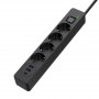 Фільтр живлення ColorWay CW-CHE432PDB 4 розетки, 3USB (2USB-A + 1 TYPE-C) (24W), 2м, Black Фільтр живлення ColorWay CW-CHE432PDB 4 розетки, 3USB (2USB-A + 1 TYPE-C) (24W), 2м, Black