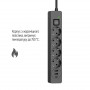 Фільтр живлення ColorWay CW-CHE432PDB 4 розетки, 3USB (2USB-A + 1 TYPE-C) (24W), 2м, Black Фільтр живлення ColorWay CW-CHE432PDB 4 розетки, 3USB (2USB-A + 1 TYPE-C) (24W), 2м, Black