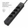 Фільтр живлення ColorWay CW-CHE432PDB 4 розетки, 3USB (2USB-A + 1 TYPE-C) (24W), 2м, Black Фільтр живлення ColorWay CW-CHE432PDB 4 розетки, 3USB (2USB-A + 1 TYPE-C) (24W), 2м, Black