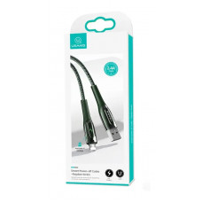 Кабель Usams US-SJ469 USB - Lightning (M/M), 1.2 м, Dark Green (SJ469USB02)