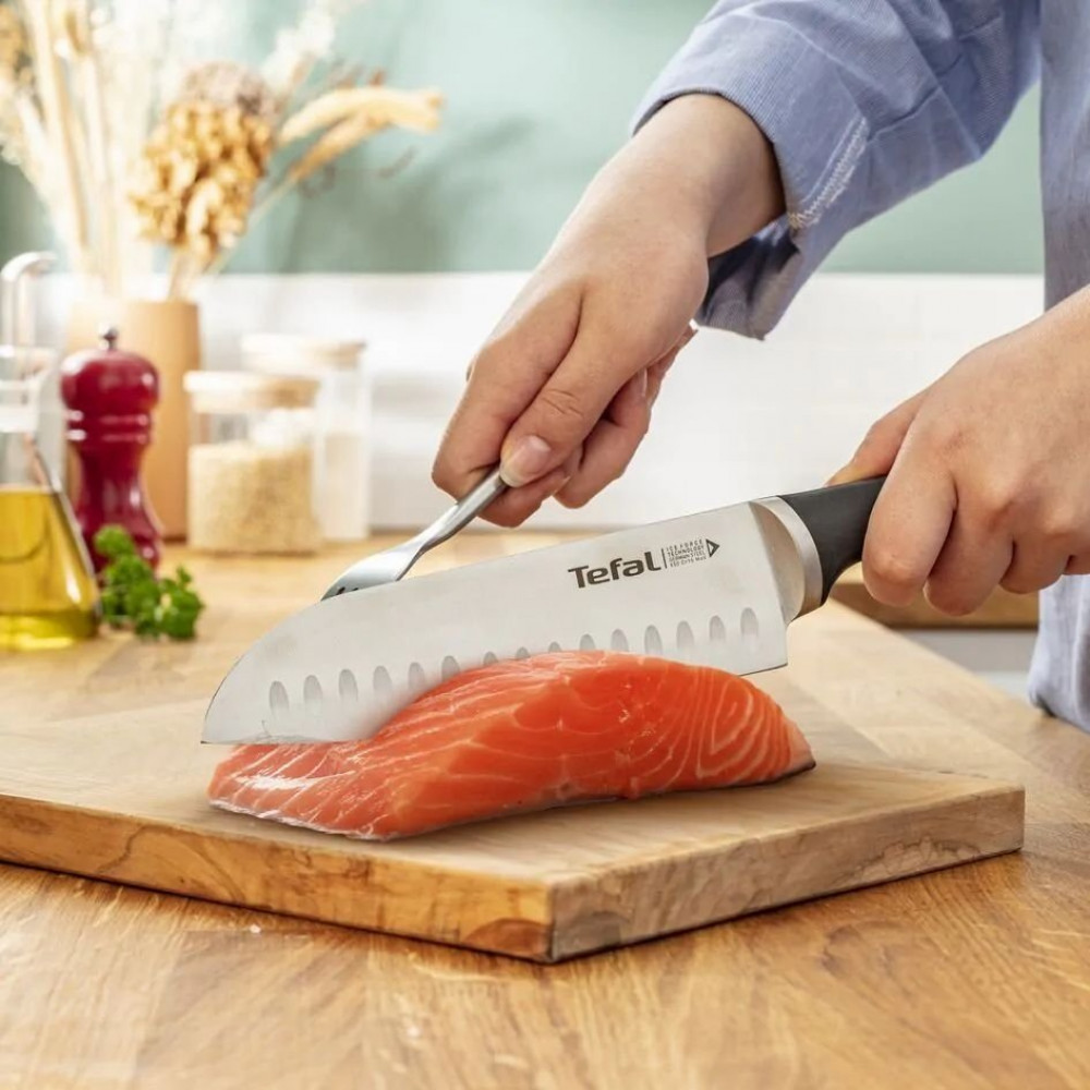 Набір ножів Tefal Ice Force у дерев`яній колоді 5 предметів (K232S574)