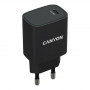Мережевий зарядний пристрій Canyon H-20-02 (1USB, 3A) PD Black (CNE-CHA20B02)
