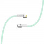 Кабель ColorWay Lightning + USB Type-C (M/M), 3.0 А, 1 м, Green (CW-CBPDCL061-G)