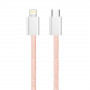 Кабель ColorWay Lightning + USB Type-C (M/M), 3.0 А, 1 м, Pink (CW-CBPDCL061-P)