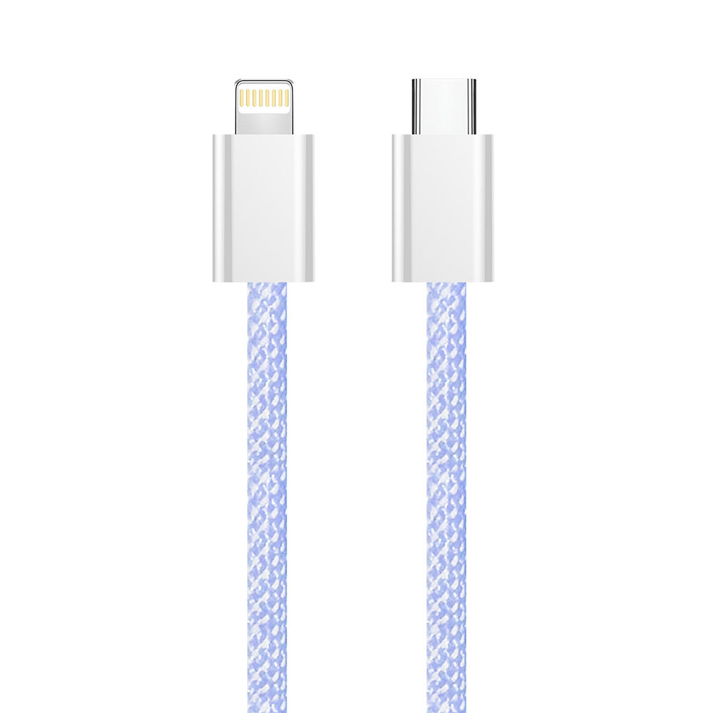 Кабель ColorWay Lightning + USB Type-C (M/M), 3.0 А, 1 м, Purple (CW-CBPDCL061-PU)