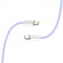 Кабель ColorWay Lightning + USB Type-C (M/M), 3.0 А, 1 м, Purple (CW-CBPDCL061-PU)